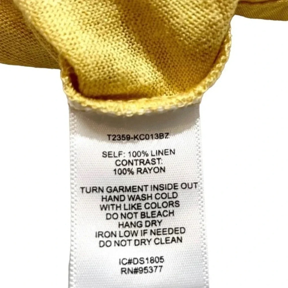 NWT Sanctuary Curve Uptown Split Neck Plus Size Linen Top - Picture 4 of 5